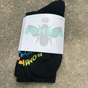 Bombas Black Half Calf Socks size XS New in Package
